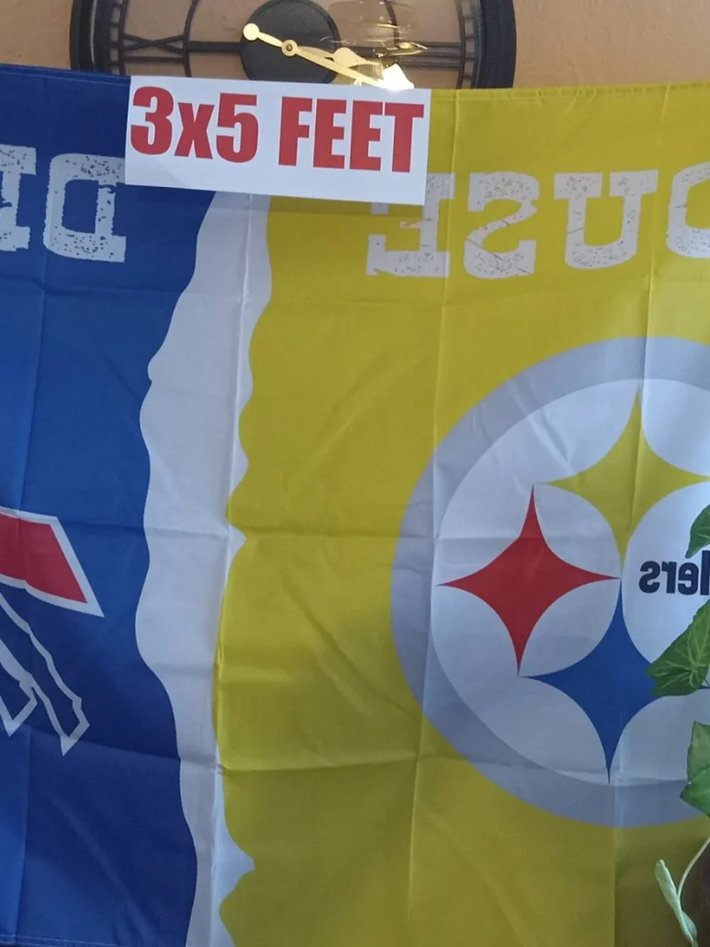 Pittsburgh Steelers Buffalo Bills House Divided 3X5 Feet Flag Banner Pole or